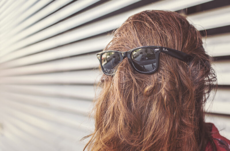 Hair & Sunglasses Free Stock Photo