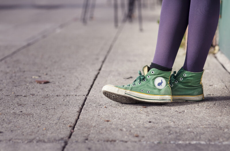 Worn Sneakers Free Stock Photo