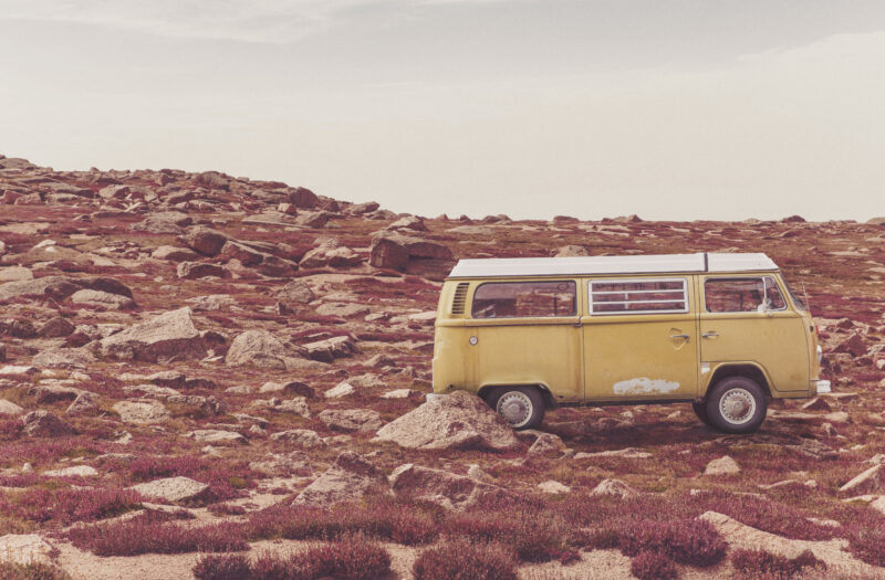 Adventurous Yellow Bus Free Stock Photo