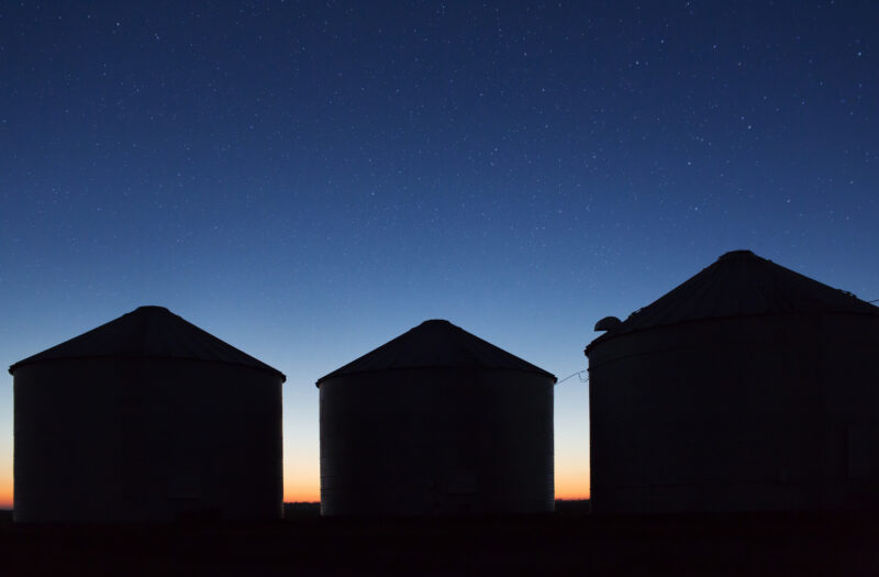 Farm Building Silhouette Free Stock Photo