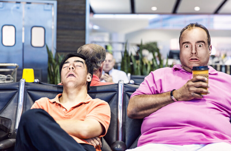 Tired Traveler Free Stock Photo