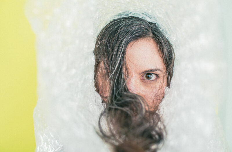 Confident Wrapped Woman Free Stock Photo