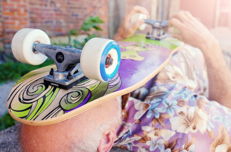 Skateboard Face Free Stock Photo