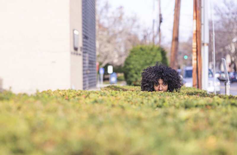 Hiding Man Free Stock Photo