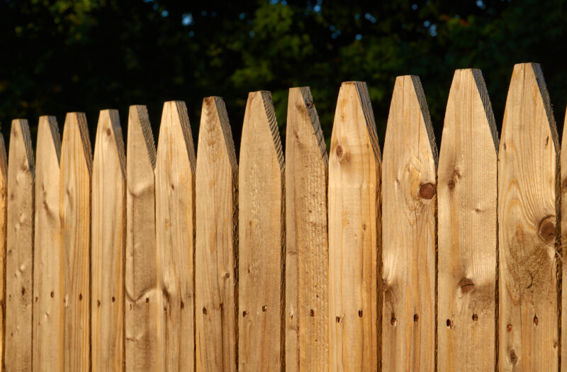 View Wooden fence garden Free Stock Image